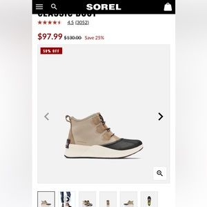 Womens 6.5 sorel out and about